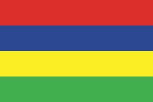 flagga av mauritius design vektor