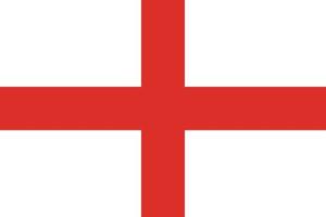englands flaggdesign vektor