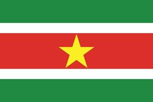 flagga av suriname design vektor