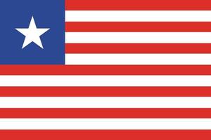 Design der Liberia-Flagge vektor