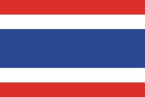 thailand flagg design vektor