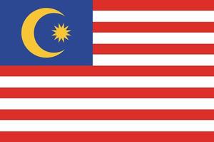 Flagge von Malaysia-Design vektor