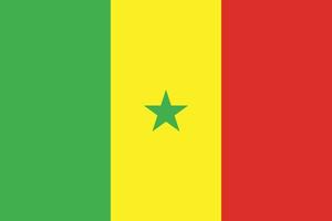 Flagge des Senegal-Designs vektor