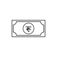 nepal valuta symbol, nepalesiska rupee ikon, npr tecken. vektor illustration