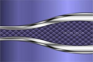 moderner silberner und violetter metallischer Hintergrund vektor