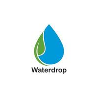 Wassertropfen-Logo-Vorlage Vektor-Symbol-Illustration vektor