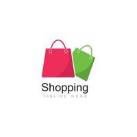 Shopping-Logo-Vektor-Symbol-Illustration vektor