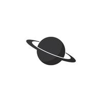 vektorzeichen der saturn-planeten-symbol-illustration vektor