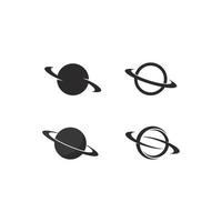 vektor tecken av saturn planet ikon illustration
