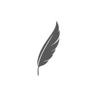fjäder logotyp mall vektor ikon