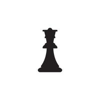 Vektor-Schachfigur-Set für Logo-Design, Königin-Symbol-Illustration vektor