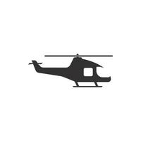 Hubschrauber-Logo-Vektor-Symbol-Illustration vektor