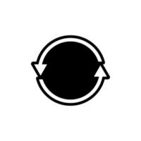 Recycling-Symbol, Vektor-Illustration-Symbol. vektor