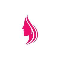 Beauty-Frauen-Symbol-Logo-Vorlage vektor