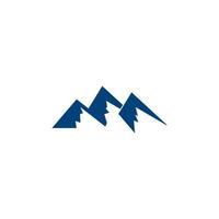 hög berg ikon logotyp affärsmall vektor