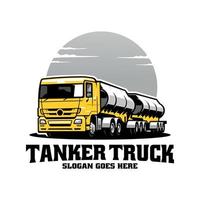 Tankwagen Illustration Logo Vektor