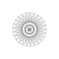 Kreis- oder Spiralverzierung. es kann für Element oder Symbol verwendet werden. vektor