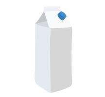 ritad för hand tömma juice eller mjölk förpackning vektor