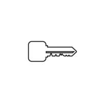 Schlüssel-Logo-Sperr-Immobilien-Design-Symbol vektor