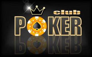 Banner des Pokerclubs vektor