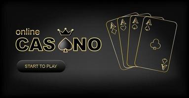 Casino-Banner. Vektor-Illustration vektor