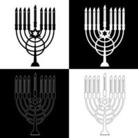 hanukkah ljus teckning vektor för webbplatser, utskrift och andra