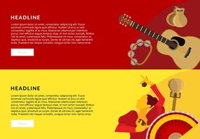 Spanische Musik Banner Free Vector