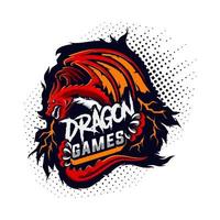 Dragon Squad Esport-Maskottchen-Logo-Design vektor