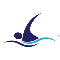 Schwimmsport-Logo vektor