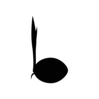 Kokosnuss-Sprossen-Logo vektor