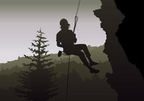 Rappelling Gratis Vector