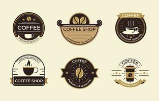 Vintage-Kaffee-Logo vektor
