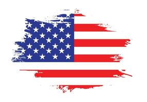 fri borsta vektor ram USA flagga