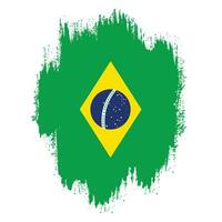 grafische brasilien-grunge-flagge vektor