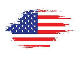 borsta stroke USA flagga vektor för fri