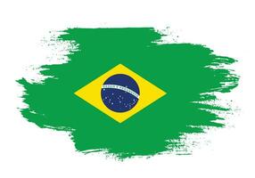 professioneller farbstreifen brasilien-flaggenvektor vektor
