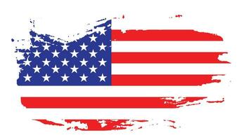 kreativ USA grunge textur flagga vektor