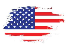 borsta stroke hand dragen vektor USA flagga
