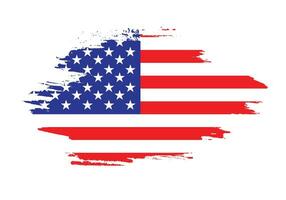 fri penseldrag USA flagga vektor