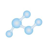 molekyl logotyp ikon vektor