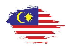 fri borsta vektor ram malaysia flagga