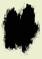 svart Färg abstrakt grunge stroke bakgrund vektor