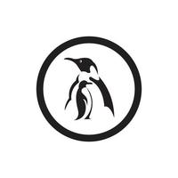 Pinguin-Tier-Logo vektor