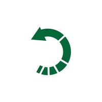 Symbol recyceln, Symbolvektor recyceln, im trendigen flachen Stil Symbolbild recyceln, Symbolillustration recyceln vektor