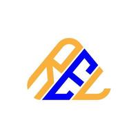 rel Brief Logo kreatives Design mit Vektorgrafik, rel einfaches und modernes Logo. vektor