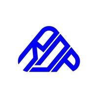 RDP-Brief-Logo kreatives Design mit Vektorgrafik, RDP-einfaches und modernes Logo. vektor