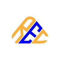 Rec Letter Logo kreatives Design mit Vektorgrafik, Rec einfaches und modernes Logo. vektor