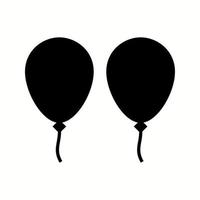 Einzigartiges Ballon-Vektor-Glyphen-Symbol vektor