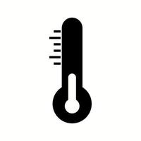 einzigartiges Temprature-Vektor-Glyphen-Symbol vektor