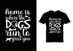 Hundetypografie-T-Shirt-Designvektor, Hundeliebhaber zitiert T-Shirt-Design. vektor